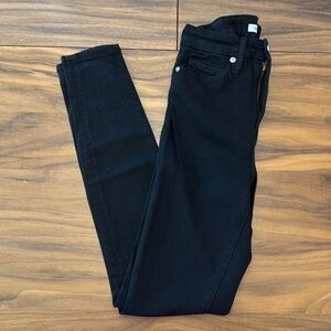 Good American Good Waist Black Jeans. Size 24/00